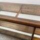 2 Showcases furniture of loom with drawers oak wood jewelry Art Deco 1930' compass feet
