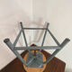 Tabouret d'atelier en métal et bois réglable en hauteur