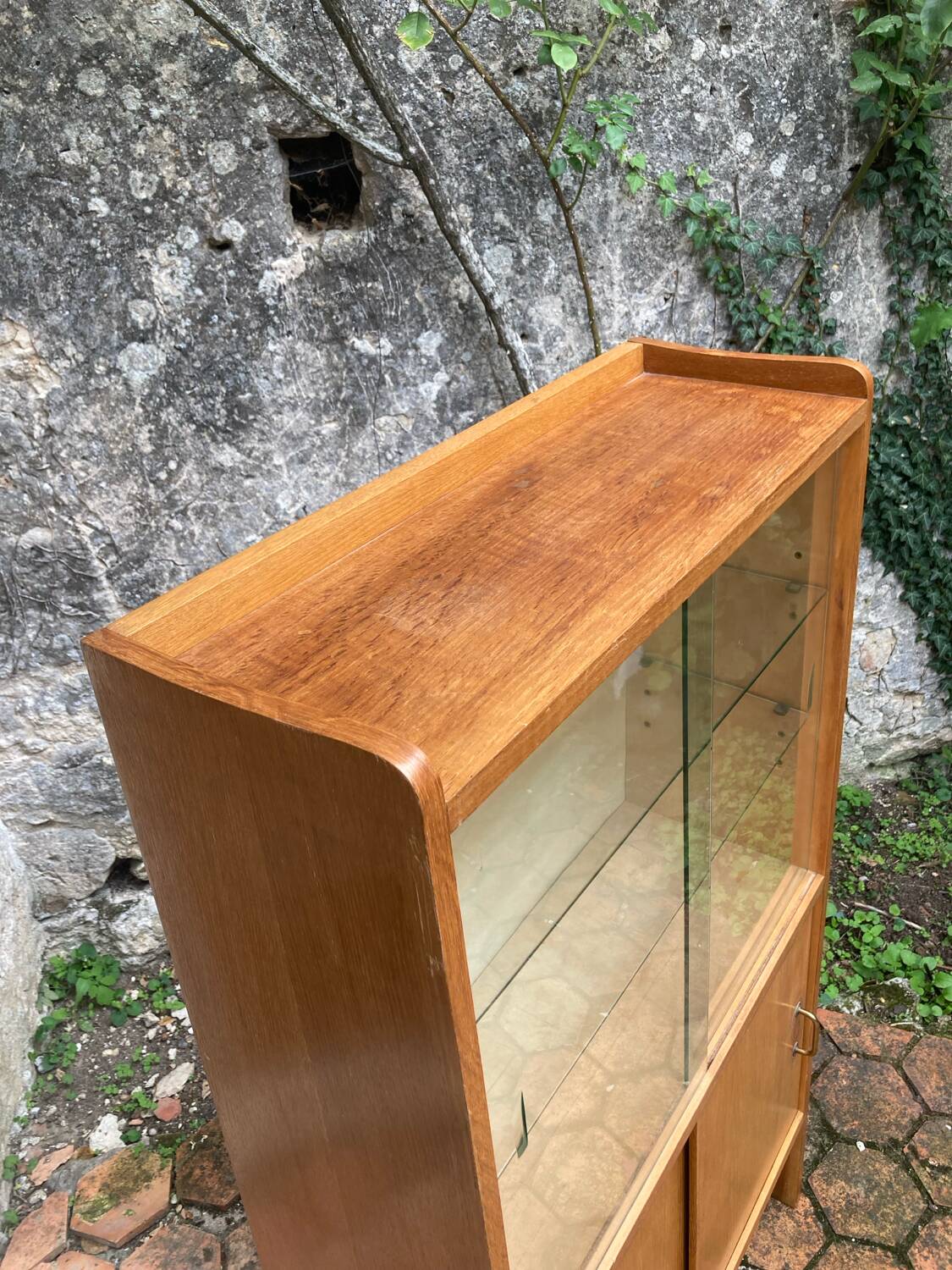 Vintage glass shelf