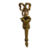 Applique en bronze, décor noeud et ruban