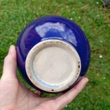 Intense blue ceramic vase