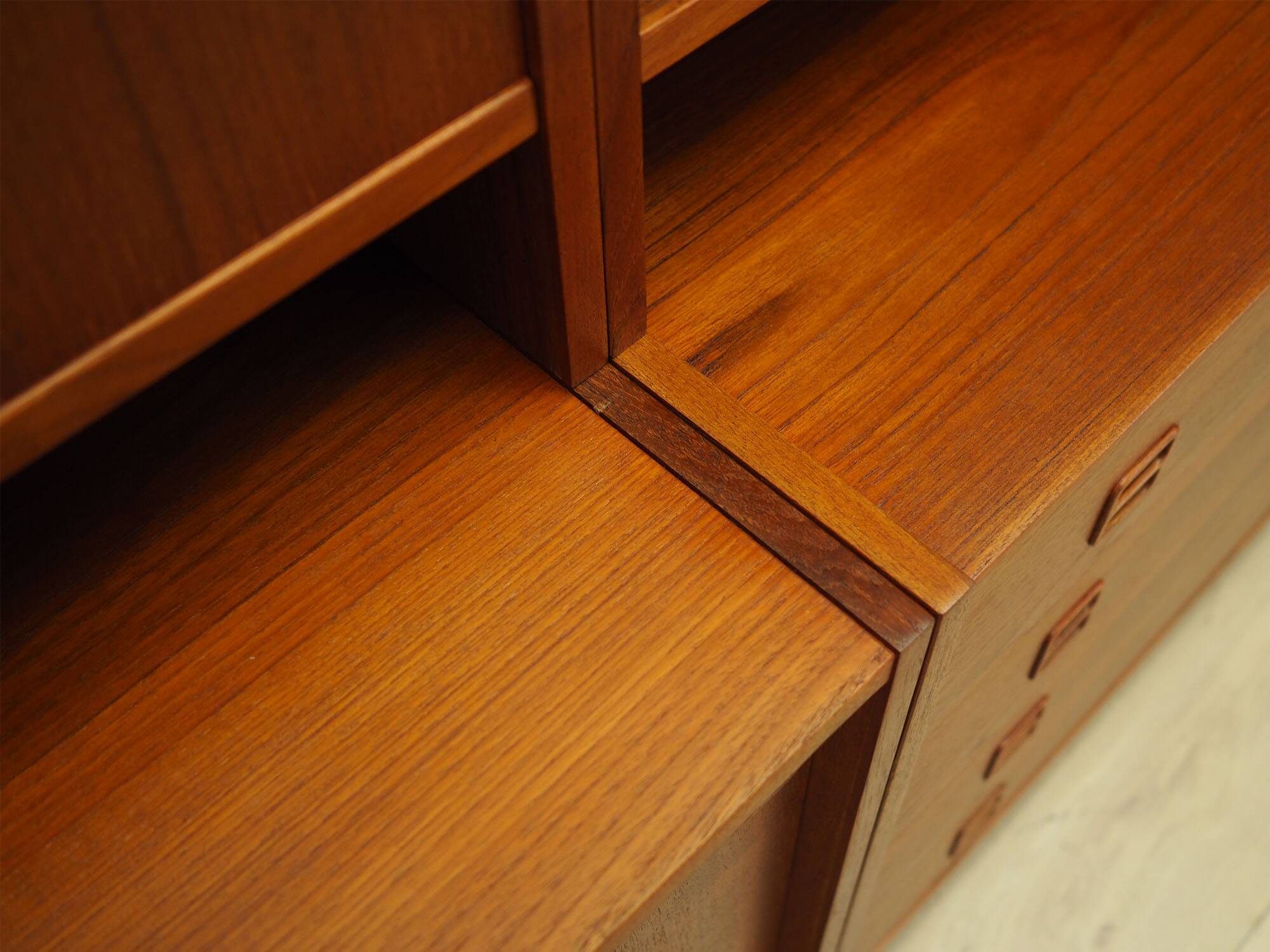 Set of three teak bookcases, Danish design, 1960s, made in Denmark