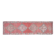 1970s Pink Turkish Handmade Wool Runner Rug, Geometric Motifs 85x328
