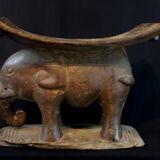Art Africain - Ancien Tabouret Akan - Côte d'Ivoire