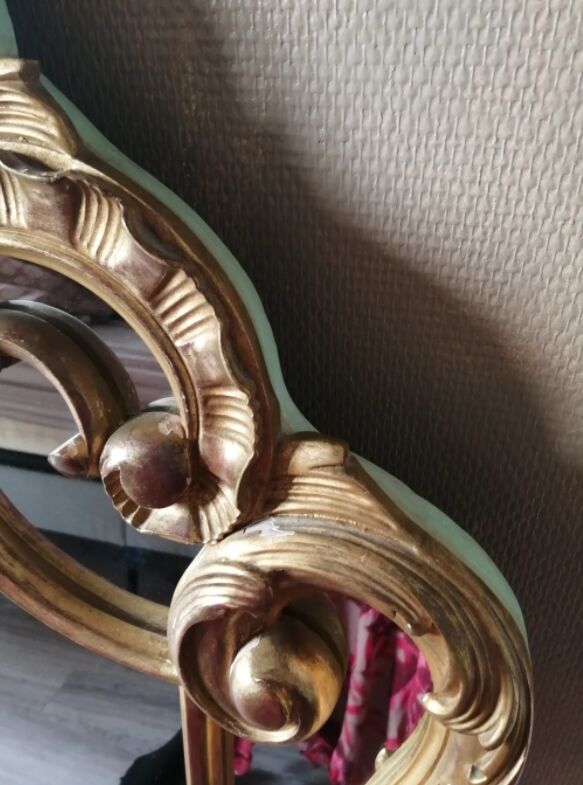 Large golden mirror 90x120cm