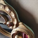Large golden mirror 90x120cm