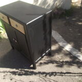 Parisian buffet painted in black from the 50s