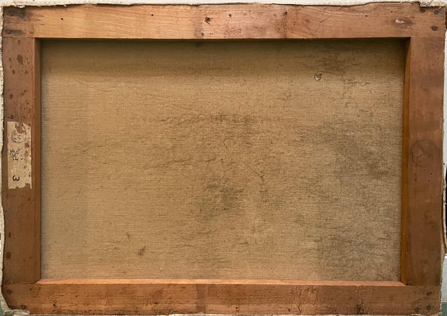 Tableau paysage de campagne ancien