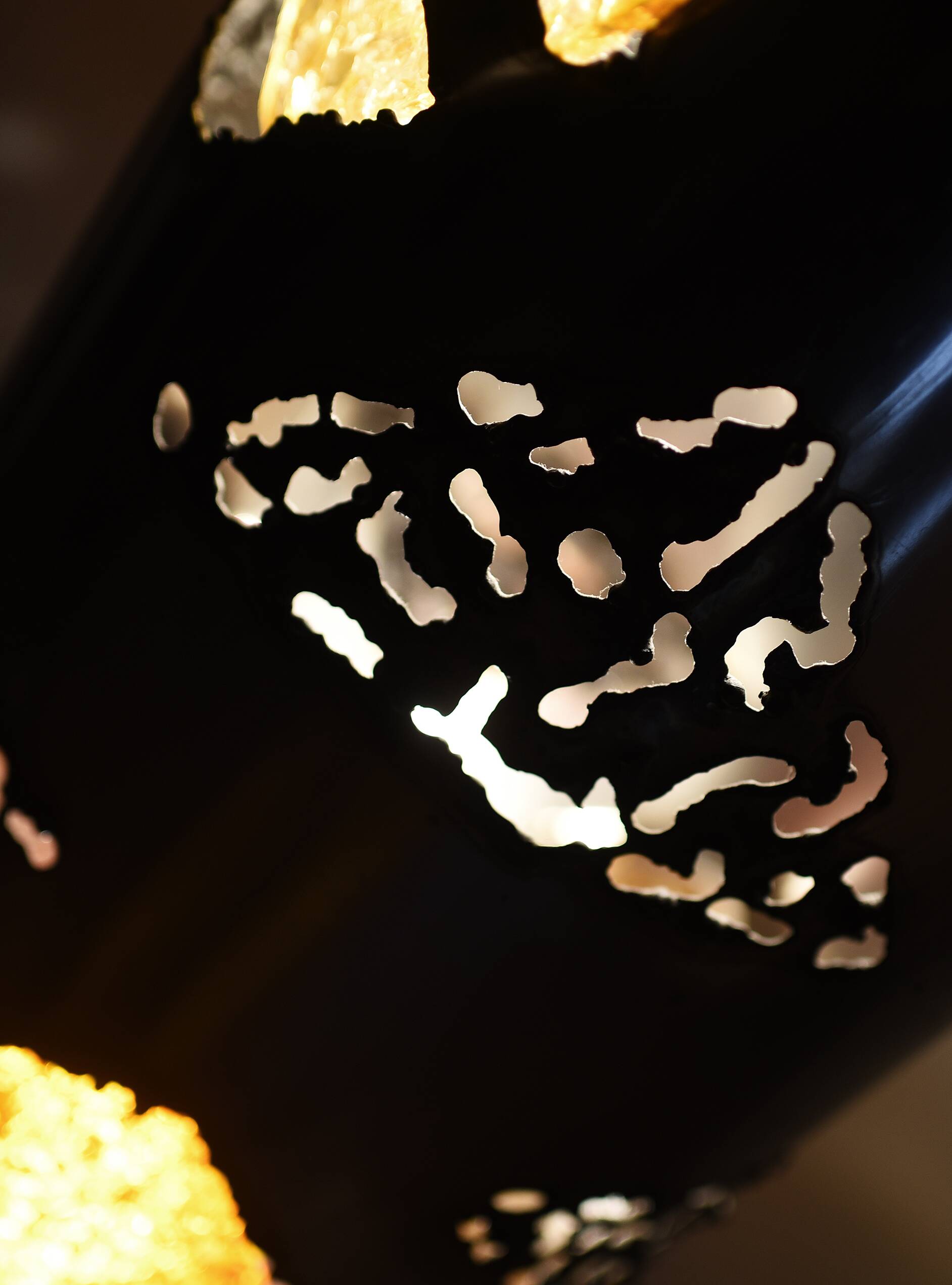 Brutalist ceramic lamp from Accolay