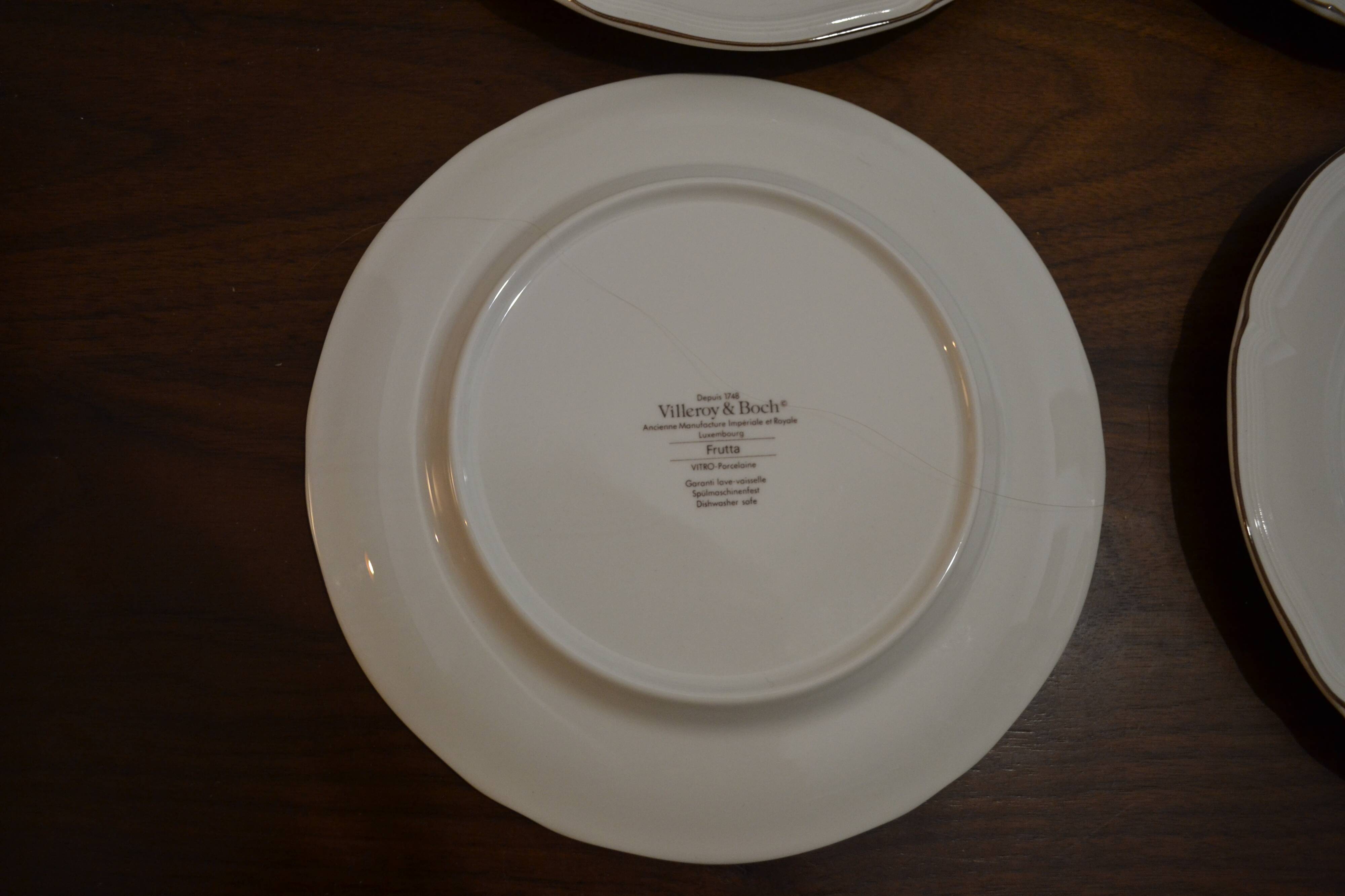 Set of 6 Villeroy and Boch Frutta plates