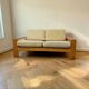 Canapé deux places vintage scandinave en bois