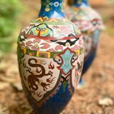 Vase chinois émaillé XIX