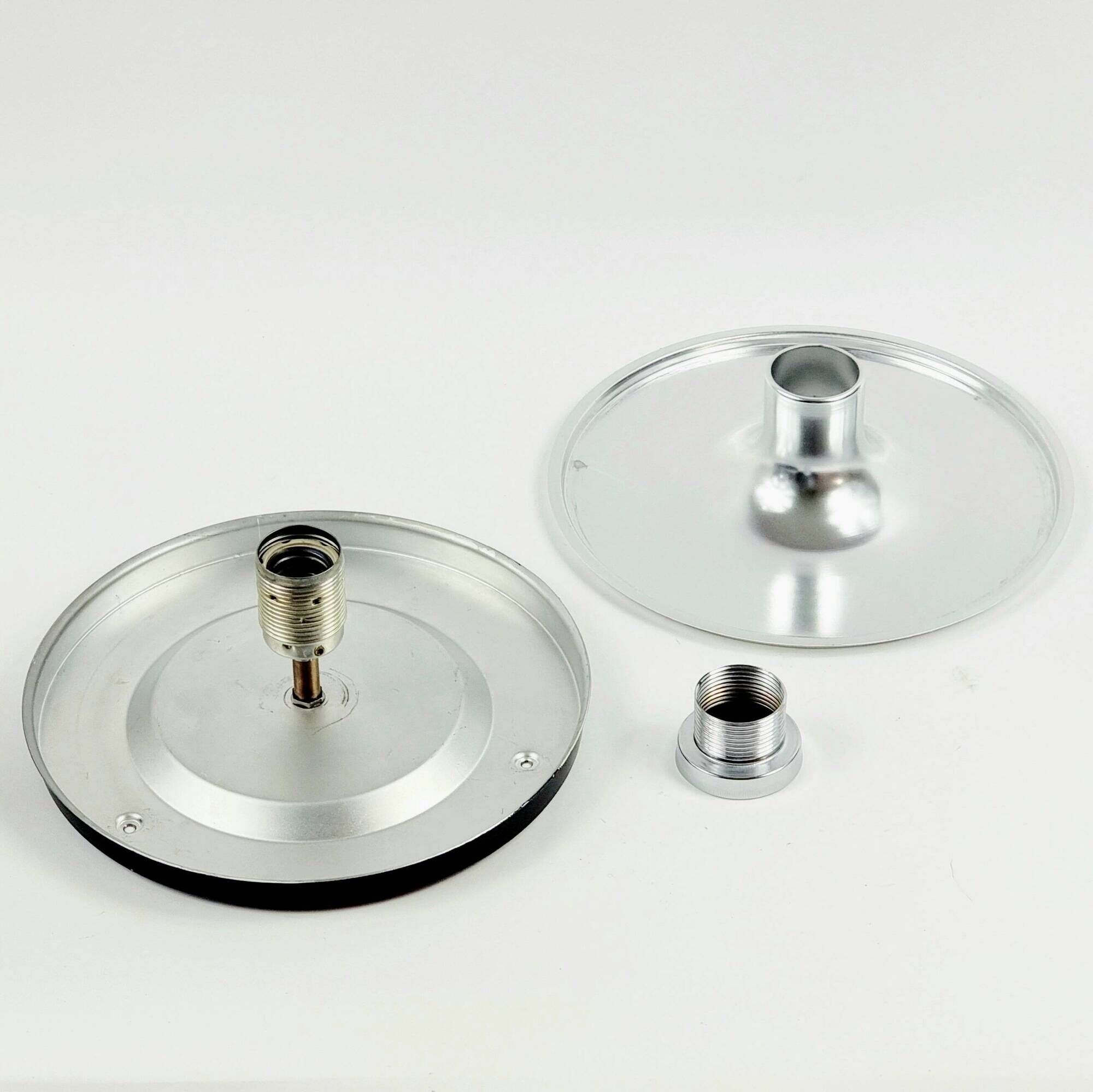 Pair of Large Mid-Century Space Age 'Wave' Ceiling Lights in Glass, 1970s