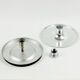 Pair of Large Mid-Century Space Age 'Wave' Ceiling Lights in Glass, 1970s