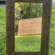 Large carved wooden mirror in Art Nouveau style