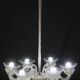Extraordinary 6 Light Rostrato Murano Glass Chandelier by Barovier & Toso,