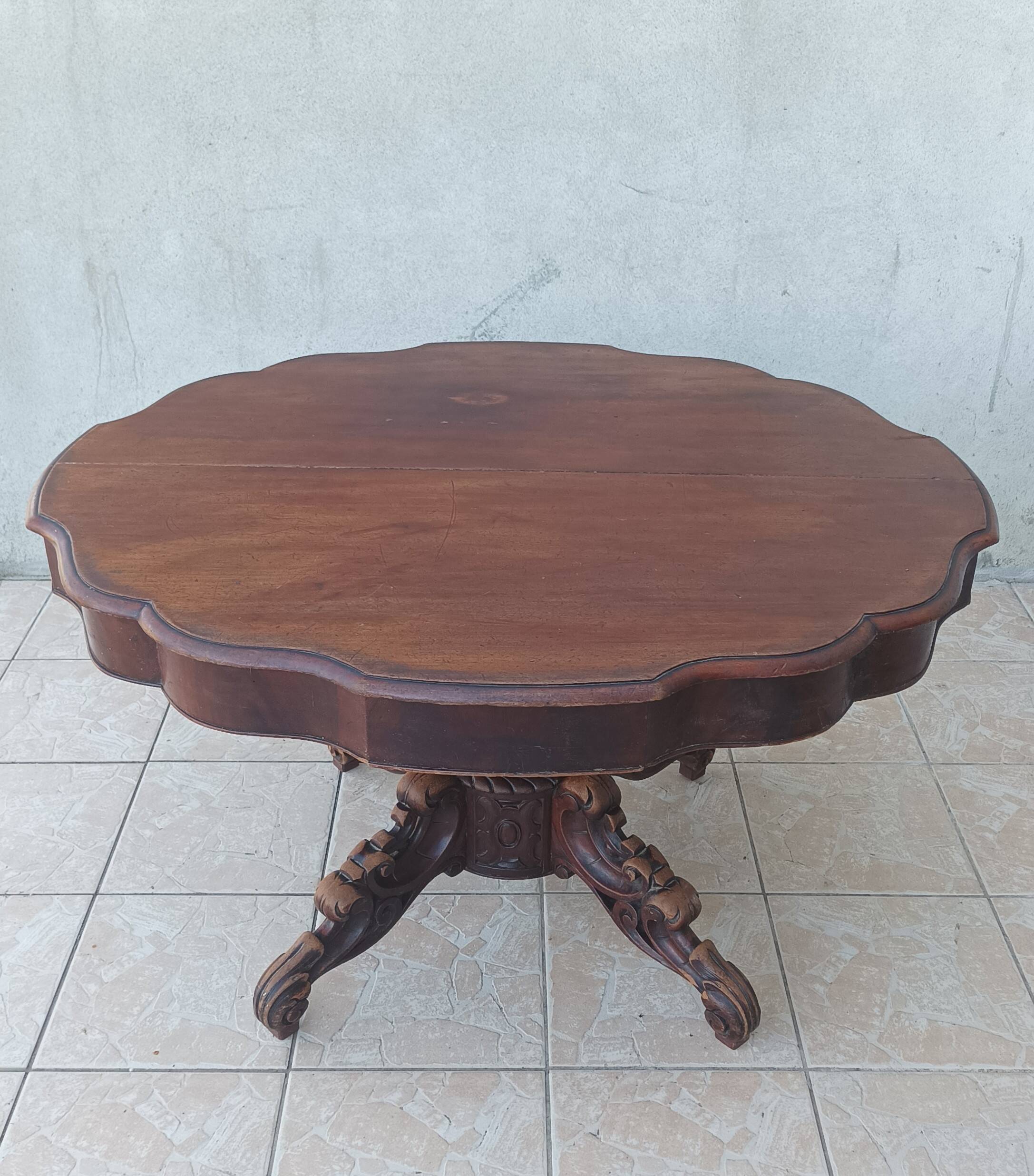 19th century English mahogany table