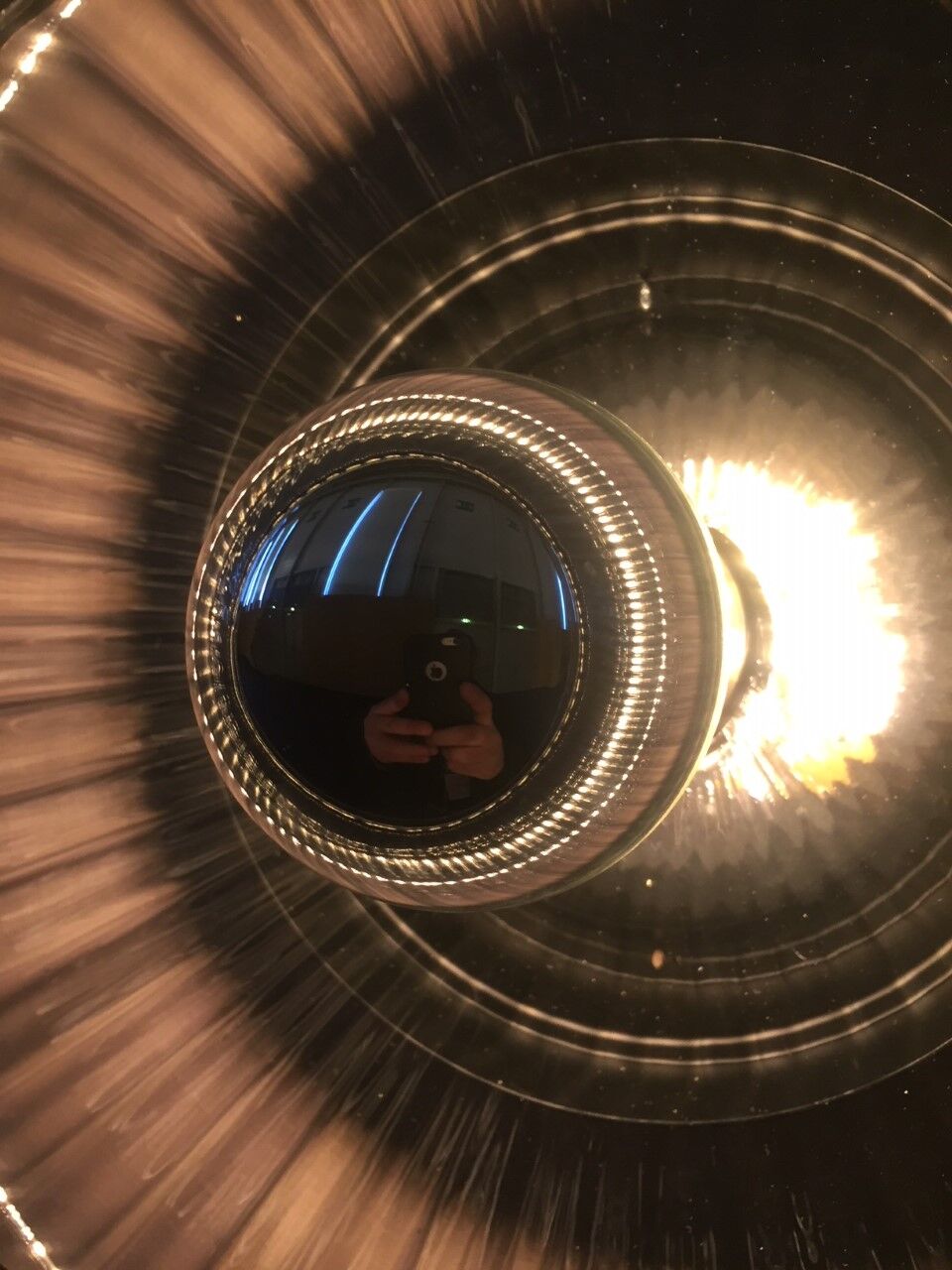 Wall light mounted glass smoke and silver border