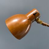 Industria Rotterdam clamp lamp made of brass and copper from the 1930s