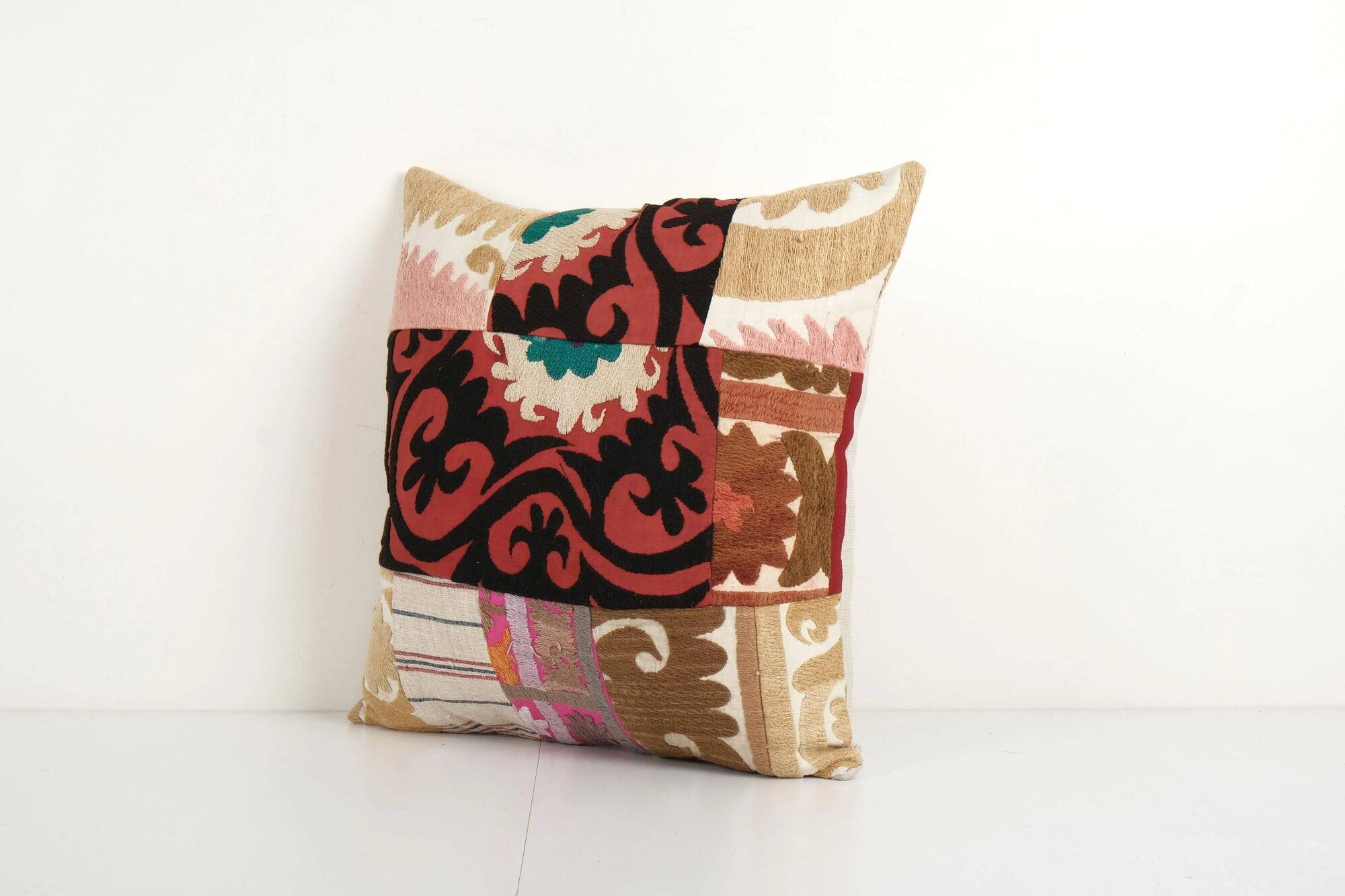 Vintage embroidered cushion cover 43x48 cm
