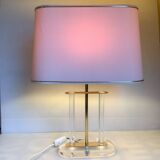 Plexiglass and brass lamp