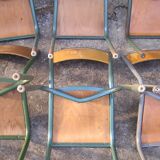 Set of 6 Mullca school chairs