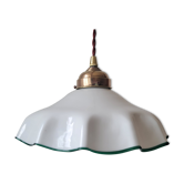 Suspension en opaline blanche
