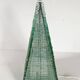Sculptural pyramid table lamp, glass, France, 1970s.