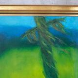 Gladys Pihl, Swedish Modern Composition, 1978, Oil on Canvas, Framed