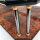 Elm magnifying glass coffee table and glass 60s