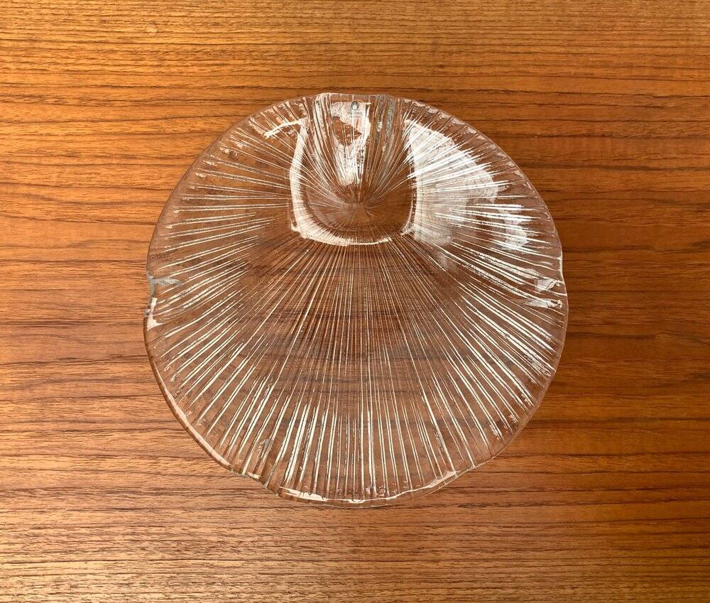 Vintage Swedish Glass Bowl from Pukeberg Glass, 1970s
