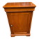 Wooden side table with drawer and storage, Louis Philippe style.