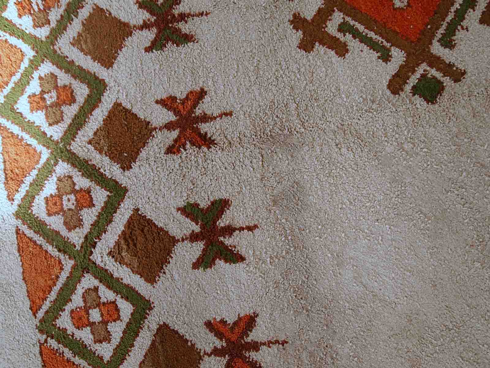 Moroccan vintage carpet Berber handmade 246cm x 355cm 1950s, 1C693