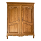 Vintage raw wood cabinet