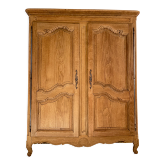 Vintage raw wood cabinet