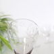 Set of 6 chiselled glass wine glasses, 1930