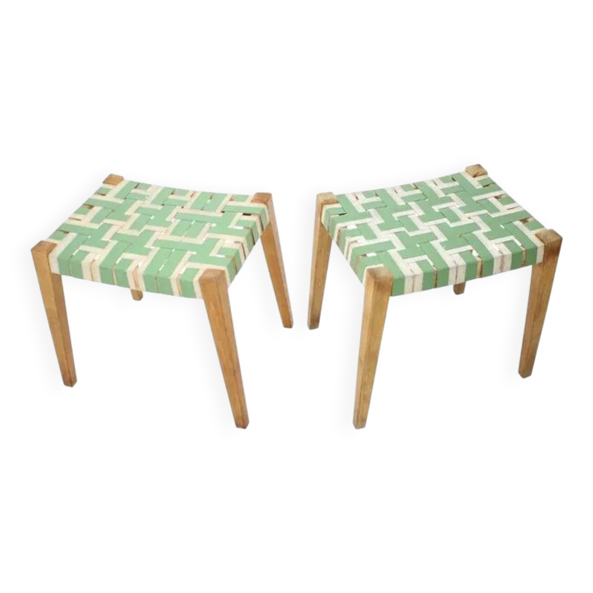 Pair of Midcentury Stools or Tabourets, 1950s