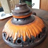 Vintage 70s glazed ceramic lamp