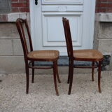 Pair of bistro chairs years J & J Kohn
