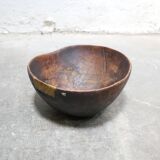 Antique African wooden salad bowl