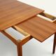 Rectangular extendable dining table in Scandinavian teak – 1960s