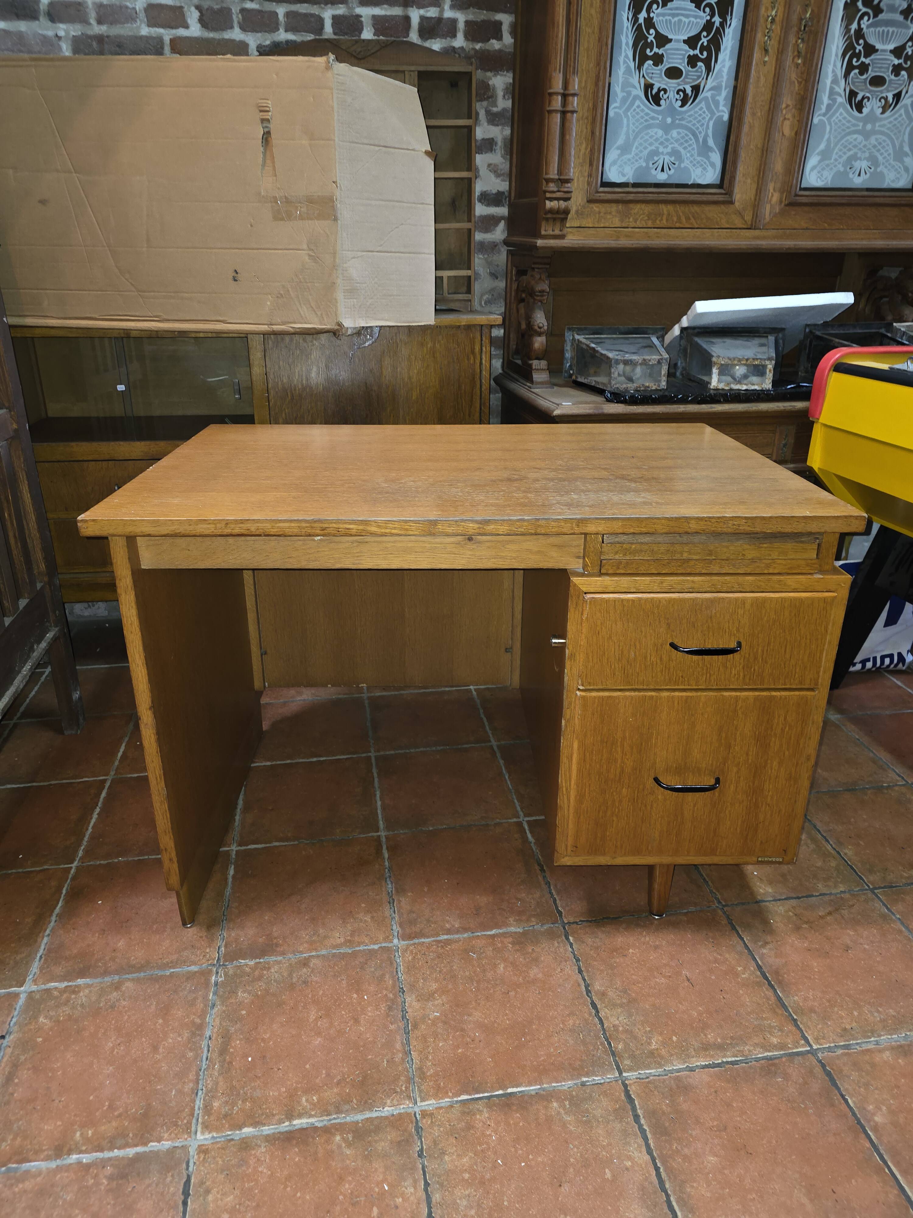1960s Burwood Oak Desk