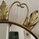 Vintage 1960s witch's eye sun mirror, domed gold metal - 45 cm