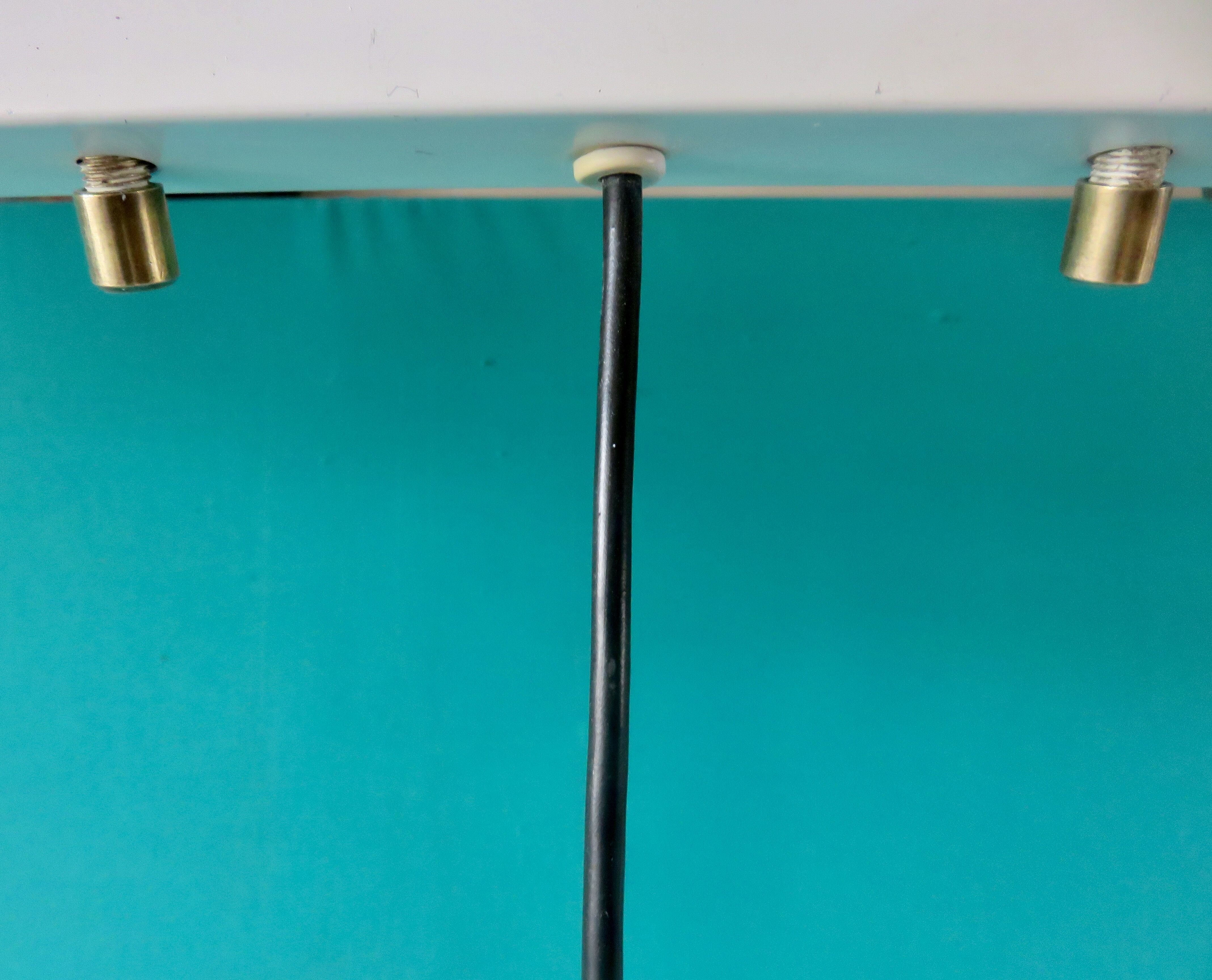 Suspension vintage à 3 feux "Doria" Autriche 1960