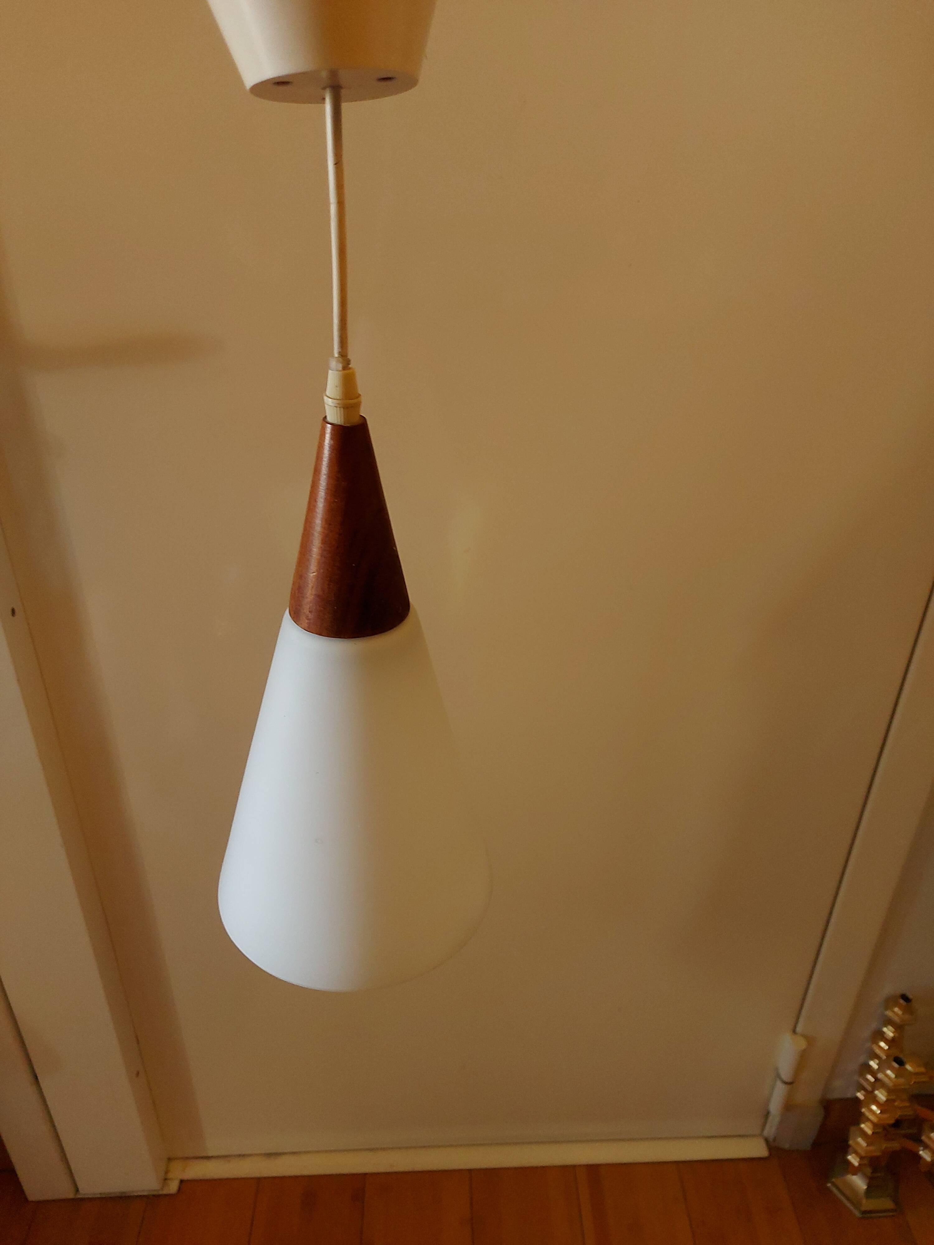 Chandelier, philips pendants, louis kalf