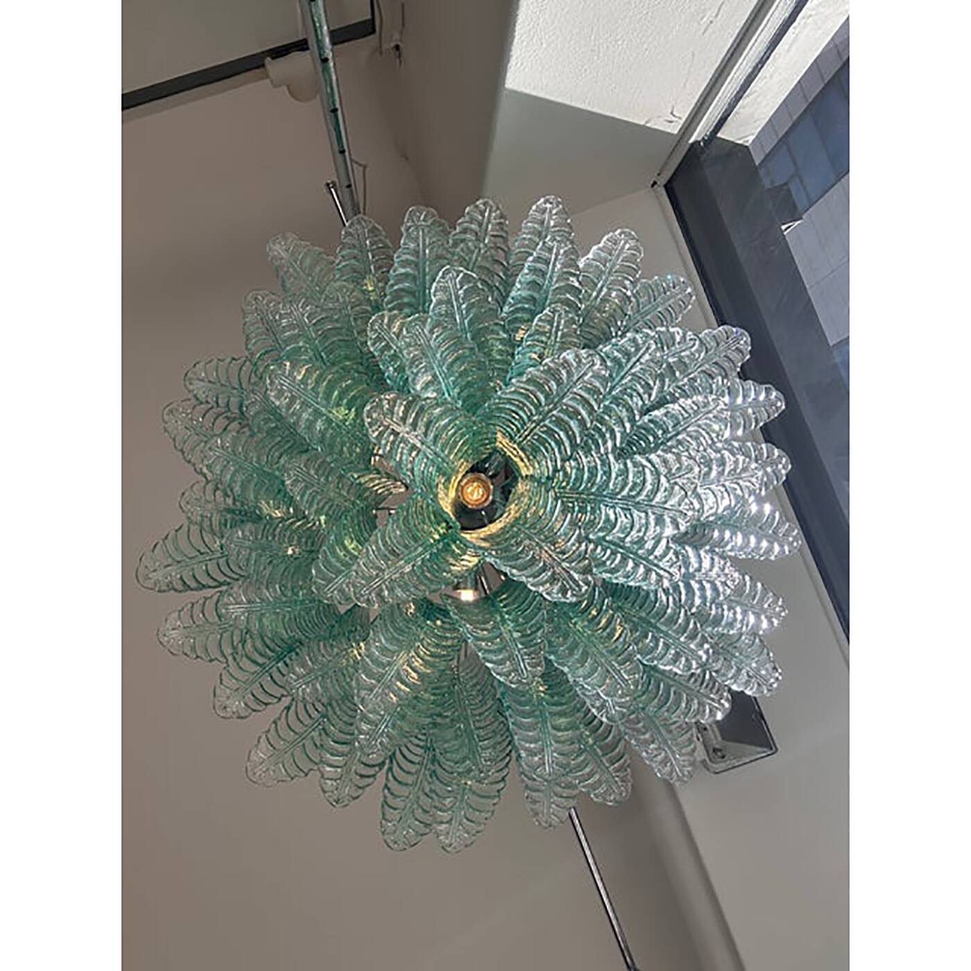 Contemporary Scenographic Green “Felci” Chandelier