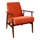 Armchair 'Lis', 1970s design by Henryk Lis orange-brick-terracotta - 2 pieces available