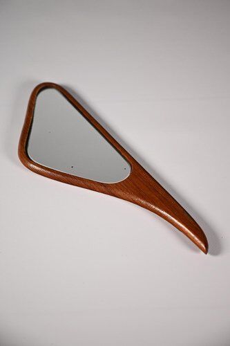 Danish Hand Mirror in Teak