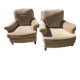 Paire de fauteuils vintage en velour côtelé