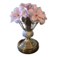 Vintage porcelain flower lamp